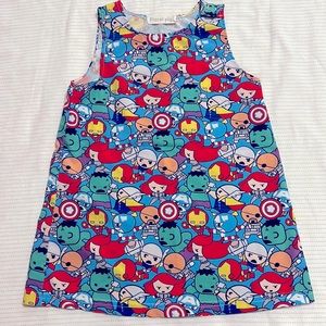 🍋2 for $10🍋 Cute Avengers Print Toddler Dress. 18-24 mon.